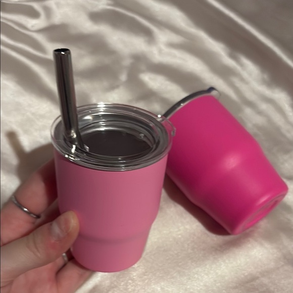 Pink Kids Tumbler with Straw - Picture 2 of 3